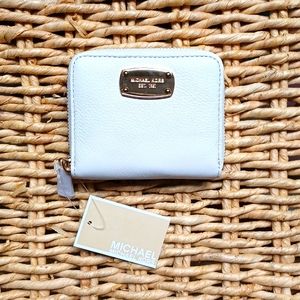 MICHAEL KORS, Vanilla Leather Bifold Wallet